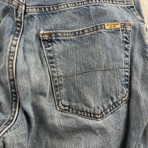Levis Signature Mens Jeans Size 30x32 Loose Straight Leg Blue Denim Casual - Picture 11 of 14